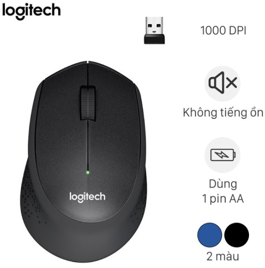 Tiện lợi, chính xác và không dây - Đây là những điều mà chuột không dây Logitech M331 mang lại.