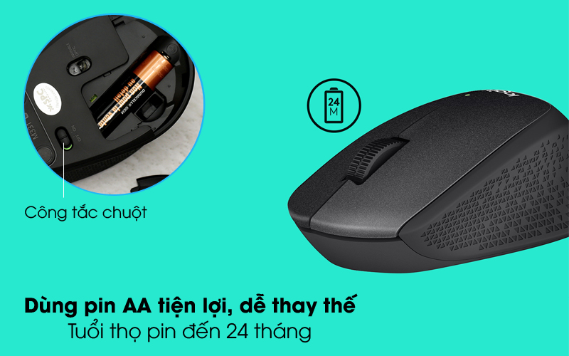 Chuột không dây Logitech M331 hoạt động tốt trên hầu hết các hệ điều hành như Windows, macOS và Linux.