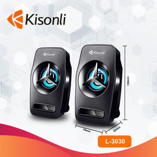 Loa Kisonli 2.0 L-3030 có công suất 10W, cho âm thanh rõ ràng và mạnh mẽ hơn so với nhiều đối thủ cùng phân khúc.