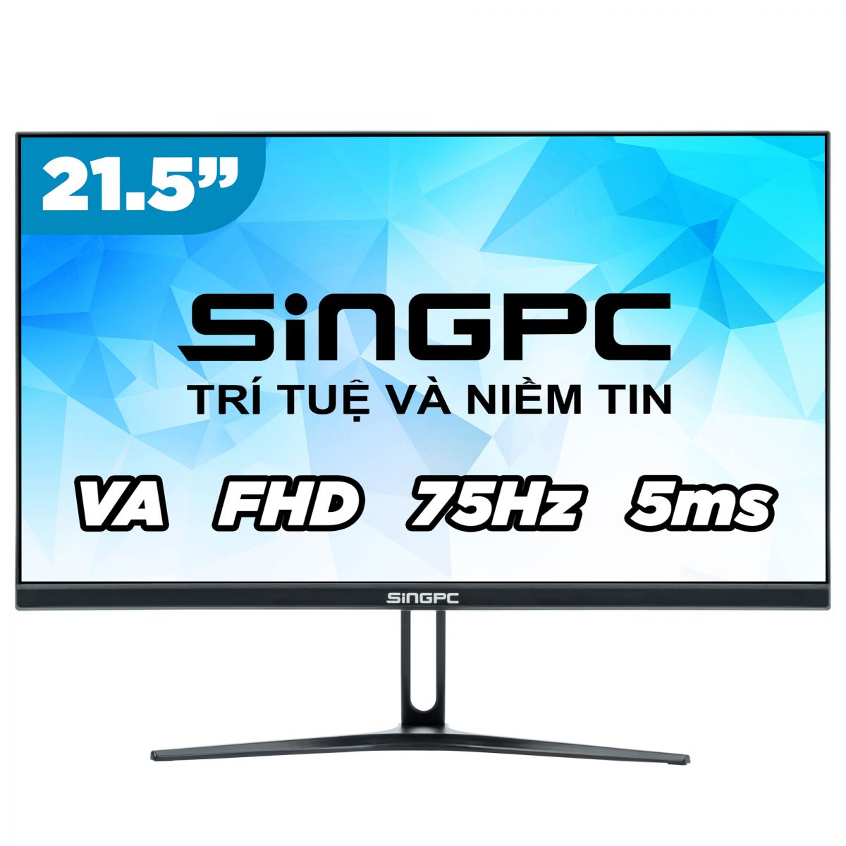 Màn hình SingPC VA SGP215VA được thiết kế với sự tinh tế và sự chú trọng đến chi tiết nhỏ.