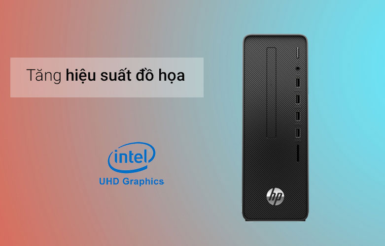 Máy tính HP 280 Pro G9 SFF được trang bị đồ họa Intel UHD Graphics 770, mang lại trải nghiệm xem phim, chơi game và làm việc đồ họa tốt.