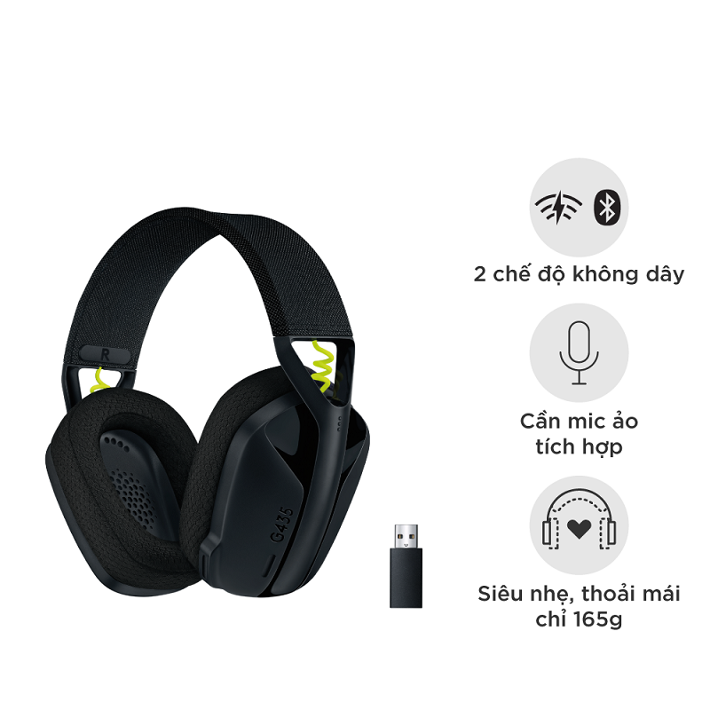 Tai nghe Logitech G435 LightSpeed Wireless hỗ trợ ba công nghệ âm thanh tiên tiến này, giúp tái hiện âm thanh với chi tiết và sống động như chưa từng thấy.