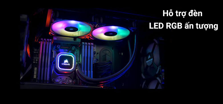 Đáng chú ý, tản nhiệt nước AIO Corsair Hydro H100i RGB cũng được thiết kế để hoạt động ở cấp độ tiếng ồn thấp.