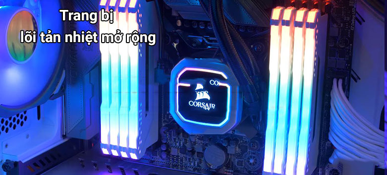 Một ưu điểm nổi bật của tản nhiệt nước AIO Corsair Hydro H100i RGB là tiếng ồn thấp.