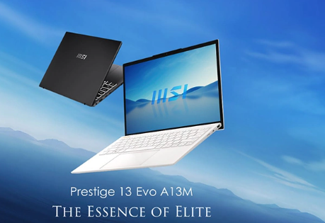 Laptop MSI Prestige 13 Evo tích hợp bộ vi xử lý Intel Core i7 1360P thế hệ 13, với tốc độ xung nhịp tối đa 5.0 GHz và card đồ họa Intel Iris Xe Graphics