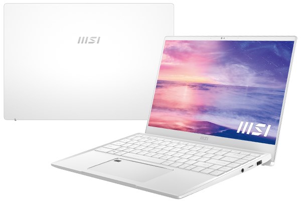 Laptop MSI Prestige 13 Evo được thiết kế với gam màu Urban Silver sang trọng và lịch lãm.