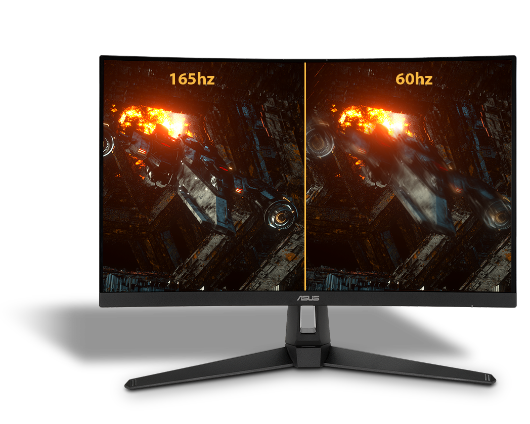 Với tốc độ làm tươi 165Hz, Màn hình LCD ASUS TUF GAMING VG27VH1B giảm một phần mười số lần trễ và nhòe chuyển động, giúp bạn tự tin hơn trong các trò chơi bắn súng góc nhìn người thứ nhất, đua xe, chiến thuật thời gian thực và thể thao.