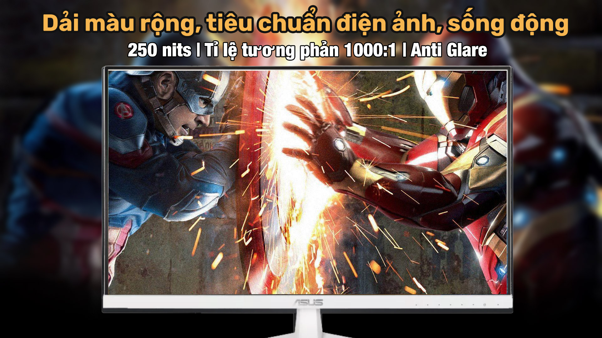 Màn hình Asus LCD VY279HE-W được trang bị công nghệ màn hình IPS, giúp cung cấp góc nhìn rộng và màu sắc chính xác, với sự pha trộn màu sắc hoàn hảo.