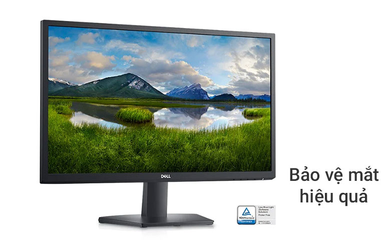 Màn hình Dell SE2422H - sản phẩm màn hình LCD, sở hữu kích thước 23.8 inch với viền mỏng, giúp tối ưu hóa tỷ lệ màn hình so với thân máy