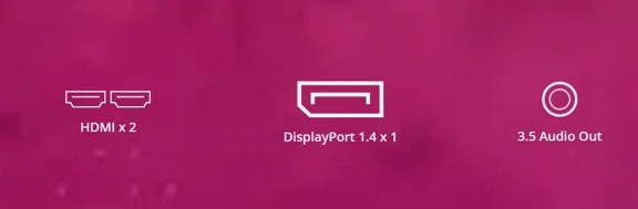 Màn hình Gaming Viewsonic VX2728-2K cung cấp một loạt các cổng kết nối, bao gồm HDMI 2.0 x2 và DisplayPort 1.4 x1
