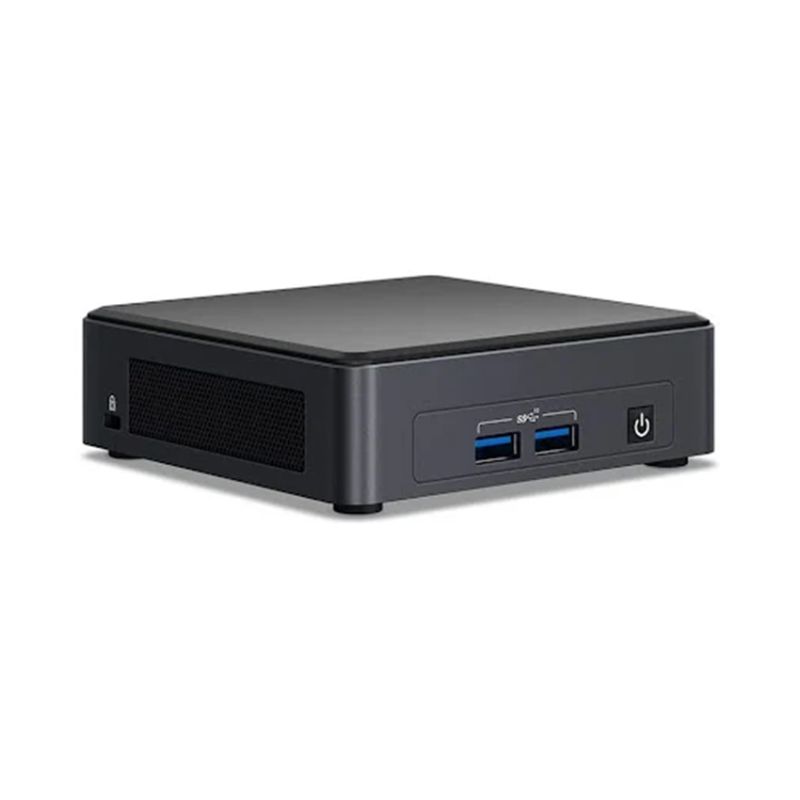 Máy tính Mini PC Kit Intel NUC BNUC11TNKI70000 sở hữu bộ vi xử lý Intel Core i7-1165G7 và card đồ họa tích hợp Intel Iris Xe Graphics.