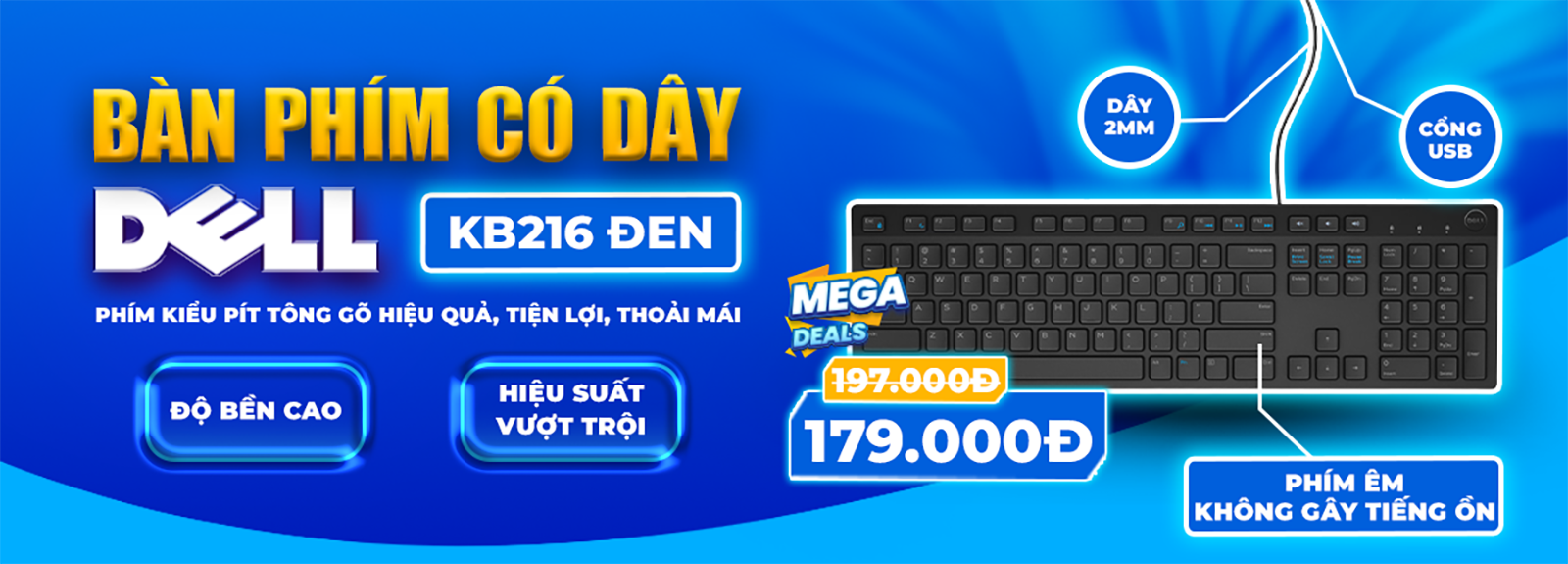 ban phim co day dell 1600